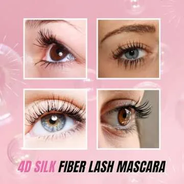 Two Pack: Secret Xpress Control 4D Silk Fiber Lash Mascara, Lengthening and Thick, Long Lasting, Waterproof & Smudge-Proof, All Day Exquisitely Full, Long, Thick, Smudge-Proof Eyelashes