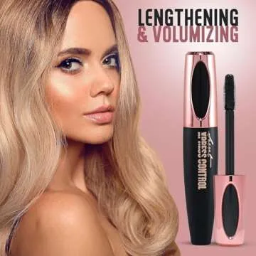 Two Pack: Secret Xpress Control 4D Silk Fiber Lash Mascara, Lengthening and Thick, Long Lasting, Waterproof & Smudge-Proof, All Day Exquisitely Full, Long, Thick, Smudge-Proof Eyelashes