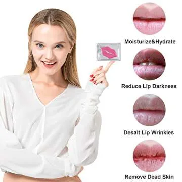 Adofect Peach Mochurizing Collagen Lip Masks - Anti-Aging