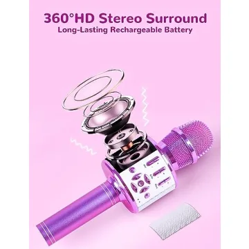 Amazmic Kids Microphone - Fun Karaoke Toy for Ages 3-10