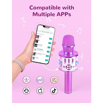 Amazmic Kids Microphone - Fun Karaoke Toy for Ages 3-10