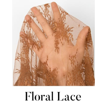 MEROKEETY Women's Lace Sheer Mesh Long Sleeve Blouse