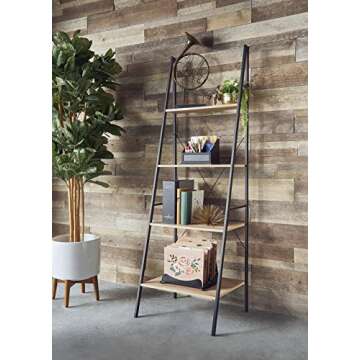 ClosetMaid 4-Tier Wood Ladder Shelf - Natural Bookcase