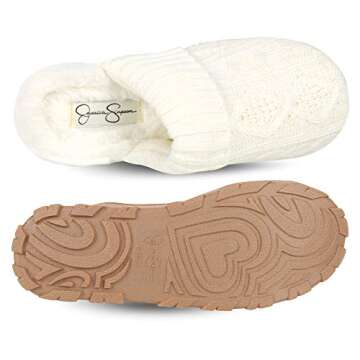 Jessica Simpson Women's Cable Knit Slippers - Comfort and Style