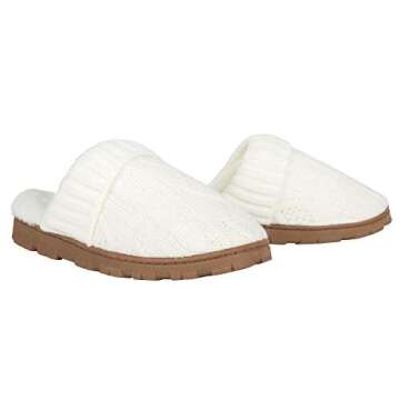 Jessica Simpson Women's Cable Knit Slippers - Comfort and Style