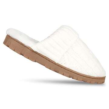 Jessica Simpson Women's Cable Knit Slippers - Comfort and Style