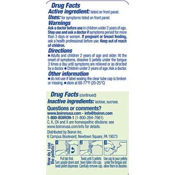 Boiron Aconitum Napellus 200C, 80 Pellets, Homeopathic Medicine for Fever