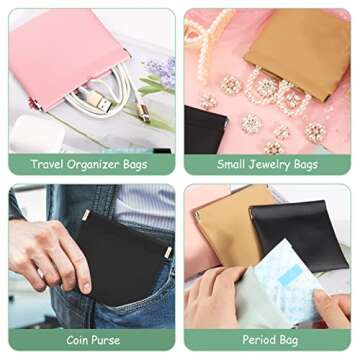 Compact BABORUI Small Makeup Bags for Purse - 4 Pack