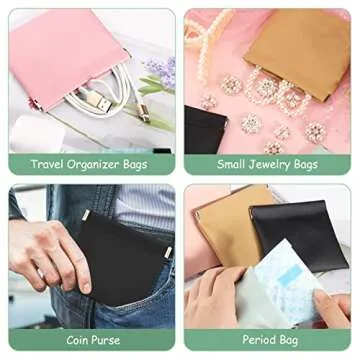 Compact BABORUI Small Makeup Bags for Purse - 4 Pack