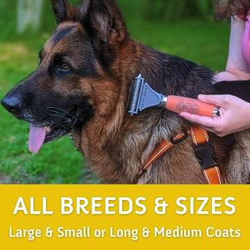 GoPets Dematting Comb for Cats & Dogs