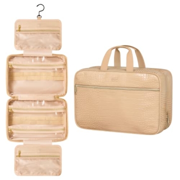 Premium Leather Toiletry Bag for Travel - Spacious & Water-Resistant