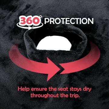 Bear and Care - Piddle Pads - Strollers, Bouncers & Car Seat Pad, Waterproof & Machine-Washable Cover on Car Potty for Toddler, Toilet Training Seat Covers, 2 Count Piddle Pads Carseat Pad (Pack of 1)