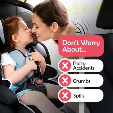 Bear and Care - Piddle Pads - Strollers, Bouncers & Car Seat Pad, Waterproof & Machine-Washable Cover on Car Potty for Toddler, Toilet Training Seat Covers, 2 Count Piddle Pads Carseat Pad (Pack of 1)