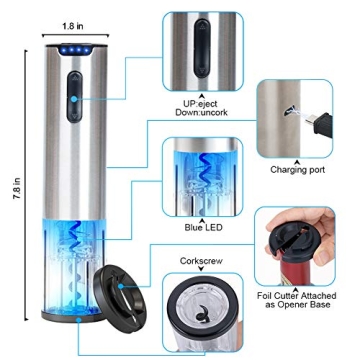 Rechargeable Electric Wine Bottle Opener for All Wine Lovers