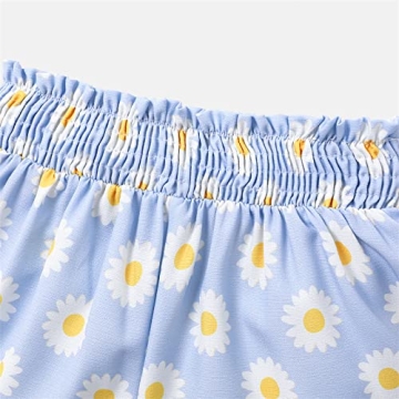 Disney Mickey and Friends Toddler Girl 2 Piece Outfits Set Sleeveless Tank Top and Shorts Set Light Blue 2 Years