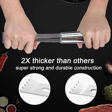 Anpro Grilling Accessories Grill Kit- Grill Set, Grilling Utensil Set, BBQ Accessories, BBQ Kit, BBQ Grill Tools, Grilling Gifts for Father's Day, Smoker, Camping, Kitchen,21 PCS-Standard Silver