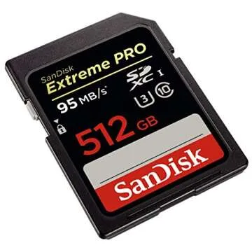 SanDisk 512GB Extreme PRO SDXC Card - Fast, Durable, Reliable
