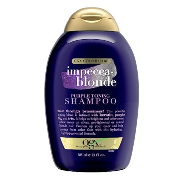 OGX Impecca-Blonde Purple Toning Shampoo for Vibrant Locks