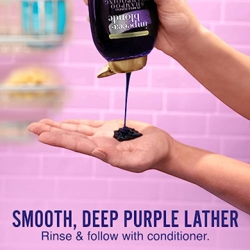 OGX Impecca-Blonde Purple Toning Shampoo for Vibrant Locks