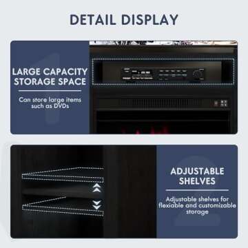 Furniwell Fireplace TV Stand for Stylish Living Spaces