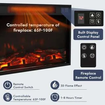 Furniwell Fireplace TV Stand for Stylish Living Spaces