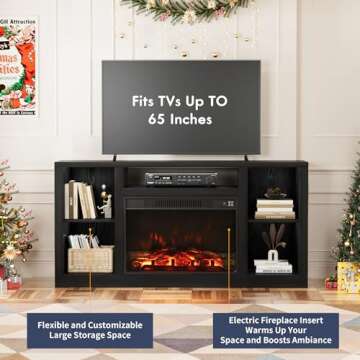 Furniwell Fireplace TV Stand for Stylish Living Spaces