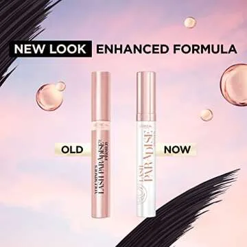 L'Oreal Voluminous Mascara Primer Base 0.27 Fl Oz & Lash Paradise Waterproof Mascara, Voluptuous Volume, 0.25 Fl Oz