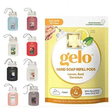 Gelo Refill Plant Based Essential Oil Hand Liquid Soap – Eco-Friendly - 10 oz.