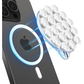 MagSuction Cute Silicon Suction Cup Phone Mount for MagSafe – Anti-Slip Holder for TikTok Videos a...