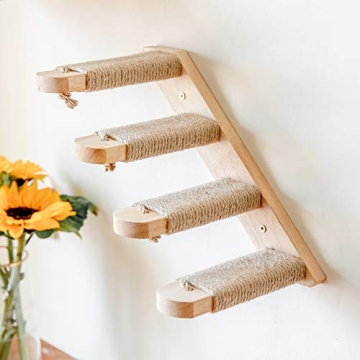 FUKUMARU Cat Climbing Shelf - Wall Mounted Cat Steps for Play