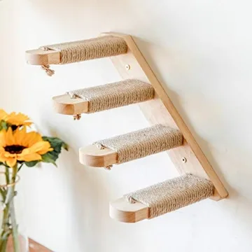 FUKUMARU Cat Climbing Shelf - Wall Mounted Cat Steps for Play