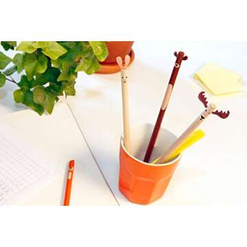 Kikkerland Woodland Pencils, Set of 4 (4347)