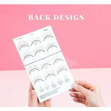 BELLEMORY WISPY EYE SHAPE Lash Mapping Chart - Eyelash Extension Beginner Training and Practice Char...