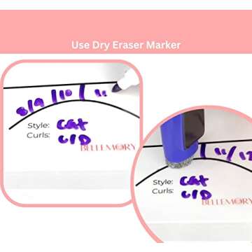 BELLEMORY WISPY EYE SHAPE Lash Mapping Chart - Eyelash Extension Beginner Training and Practice Chart, Eyelash Extension Curl and Diameter Sheet for Lash Kit (1 PC Wispy Eye Shape Lash Map Chart)