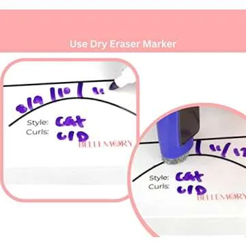 BELLEMORY WISPY EYE SHAPE Lash Mapping Chart - Eyelash Extension Beginner Training and Practice Chart, Eyelash Extension Curl and Diameter Sheet for Lash Kit (1 PC Wispy Eye Shape Lash Map Chart)