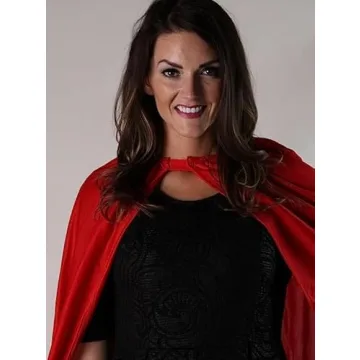 Making Believe 48" Red Superhero Cape for Adults