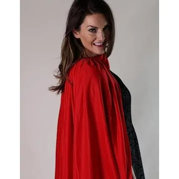 Making Believe 48" Red Superhero Cape for Adults