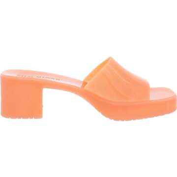 Steve Madden Women's Harlin Heeled Sandal, Orange, 8