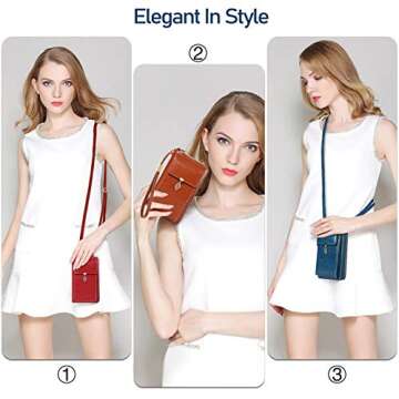 Stylish HUANLANG Small Crossbody Phone Bag for Women