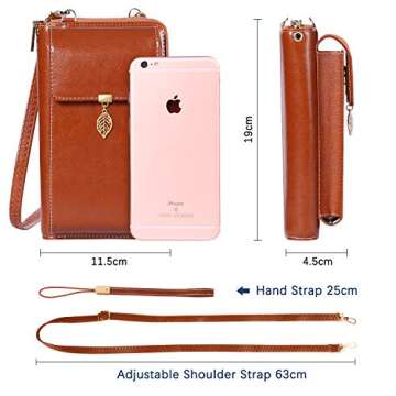 Stylish HUANLANG Small Crossbody Phone Bag for Women