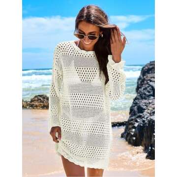 Chic ANRABESS Crochet Swim Cover Up for Summer Fun
