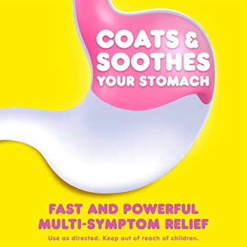 Pepto Bismol Liquid for Fast Relief of 5 Digestive Symptoms