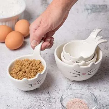 Cute Kitty Measuring Cups Set - Perfect for Cat Lovers Gift!