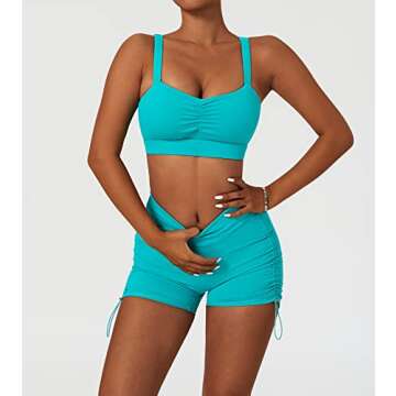 ABOCIW Women's Buttery Soft Activewear Workout Set