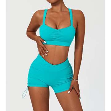 ABOCIW Women's Buttery Soft Activewear Workout Set