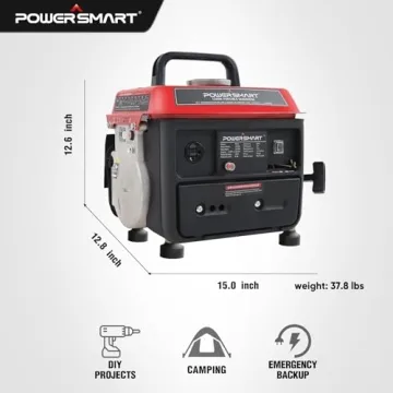 PowerSmart 1200W Portable Generator for Outdoor Backup
