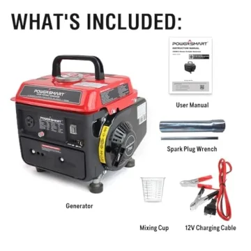 PowerSmart 1200W Portable Generator for Outdoor Backup