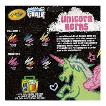 Crayola Unicorn Chalk: 3Ct Washable Kids Gift