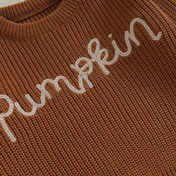 Baby Girl Boy Halloween Sweater Cute Letter Print Pumpkin Toddler Infant New Born Sweatshirt Warm Winter Clothes