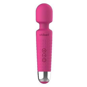 Shibari Mini Halo Vibrator, Wand Massager Vibe, Cordless, Quiet, High Power & Waterproof, Vibration ...